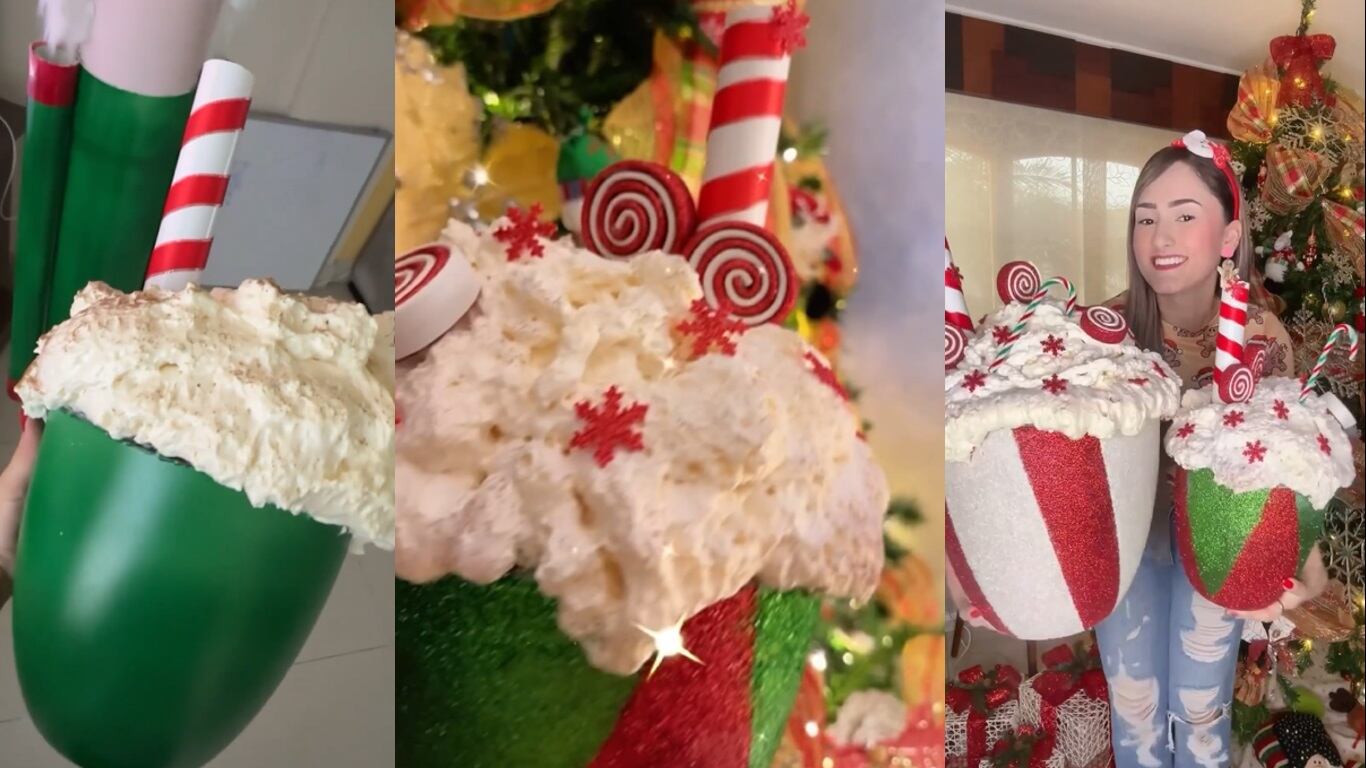 Desde tazas de chocolate gigantes para el árbol hasta paleteros puede hacer desde la comodidad de su hogar y ahorrar.