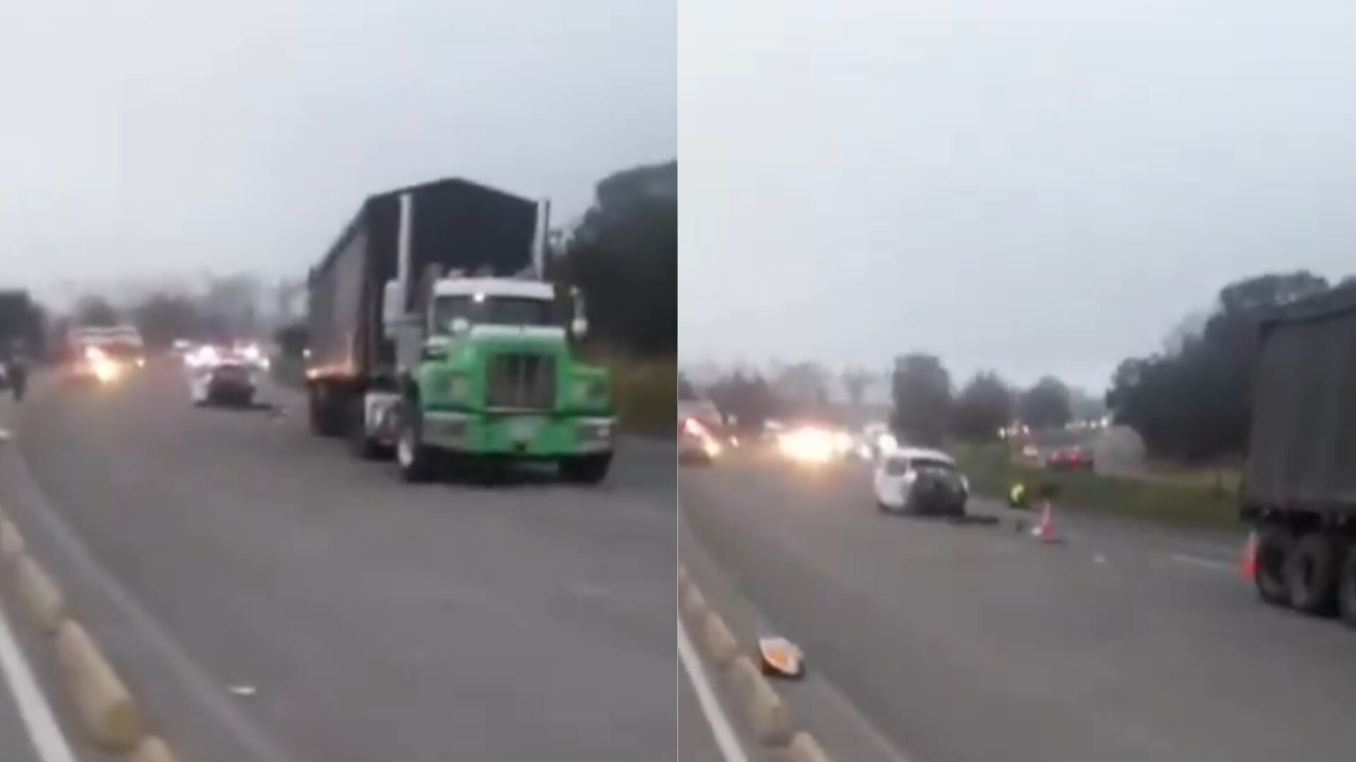 Grave accidente de tránsito en la vía Cajicá - Zipaquirá: dos personas habrían perdido la vida