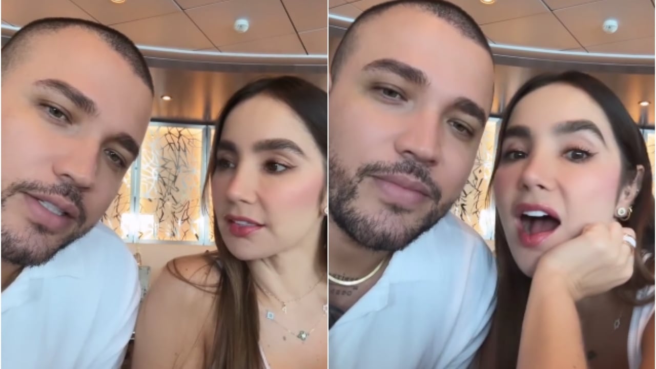 Jessi Uribe y Paola Jara grabaron un video desde un crucero.