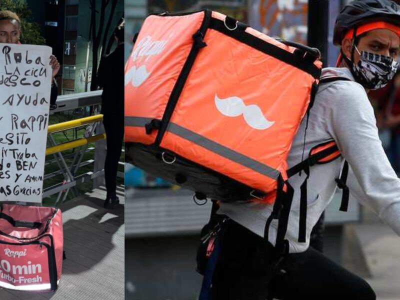 Desenmascaran a supuesto repartidor de Rappi que llevaría meses pidiendo plata en Bogotá para una bicicleta