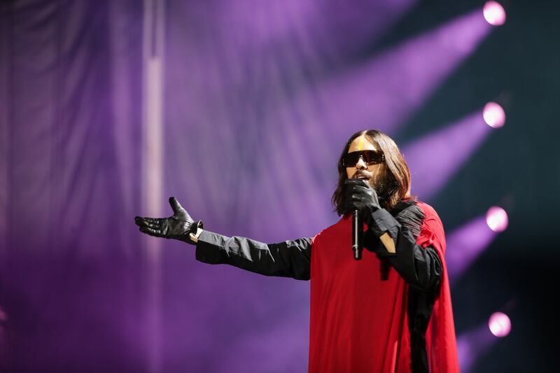 Thirty Seconds to March, durante su presentación en el Festival Estéreo Picnic en Bogotá