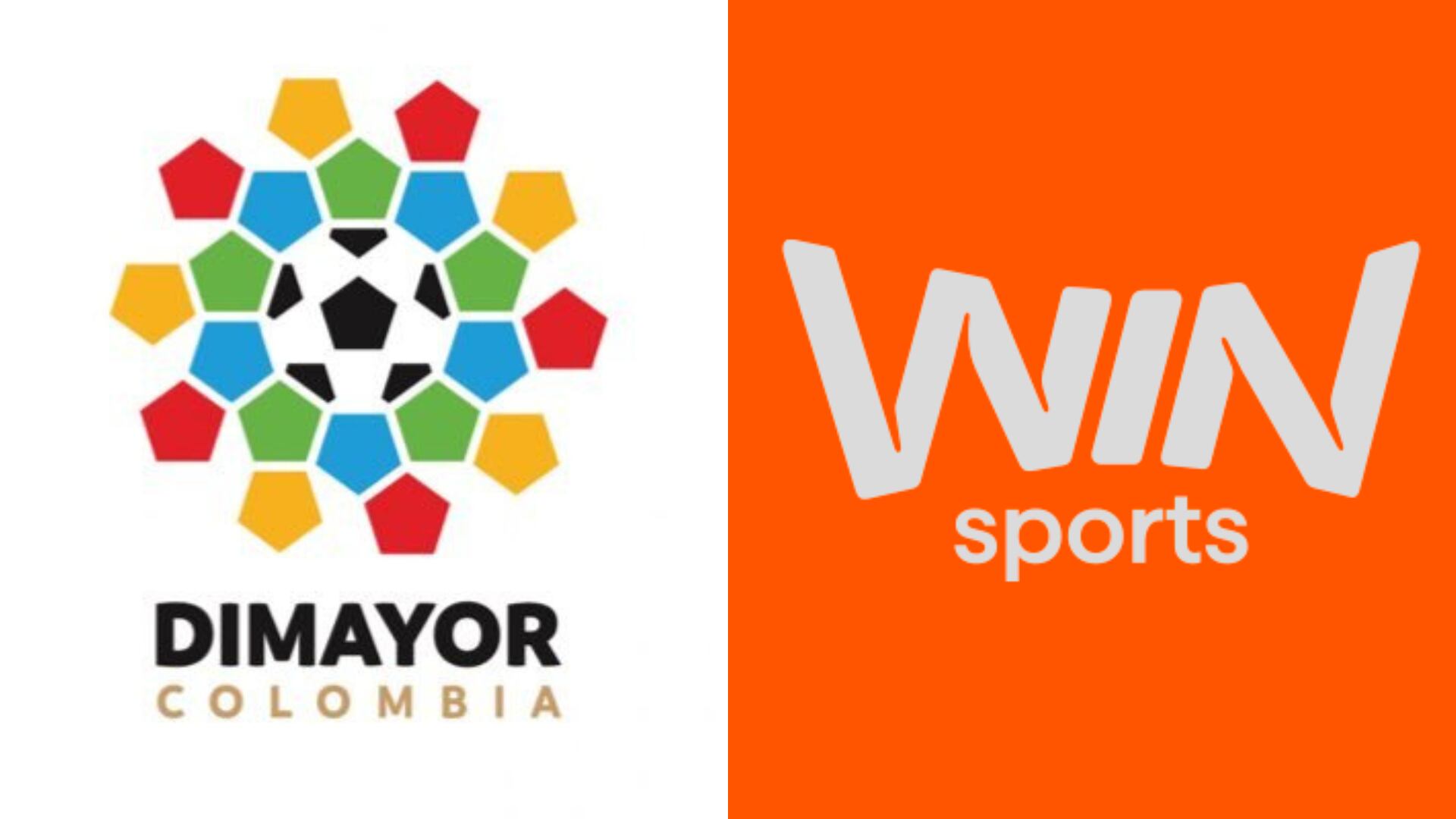 Logos de la Dimayor y Win Sports