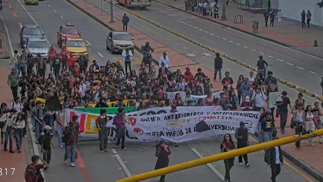 Manifestaciones en Bogotá generan fuertes afectaciones viales.