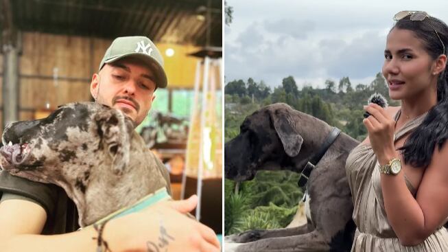 Daniel Velásquez, productor musical y su pareja, Sofía Riascos