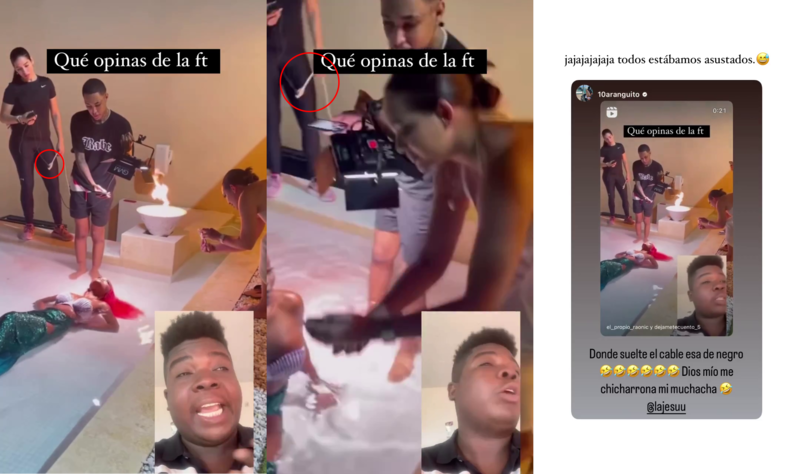 Un usuario de Instagram se percata de un detalle peligroso en la sesión de fotos de La Jesuu