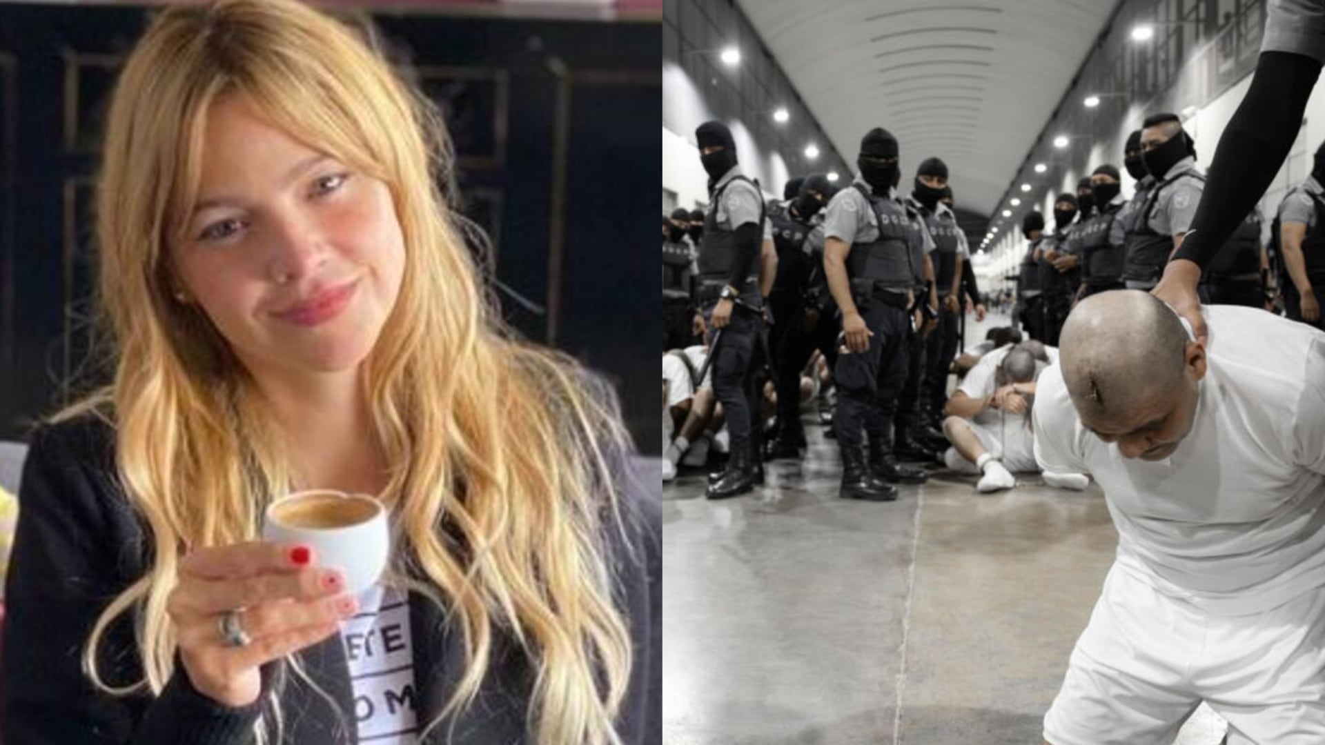 Johana Bahamón en la cárcel de Bukele