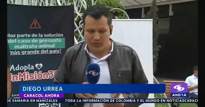 Foto de los informes de Diego Urréa en  Noticias Caracol.