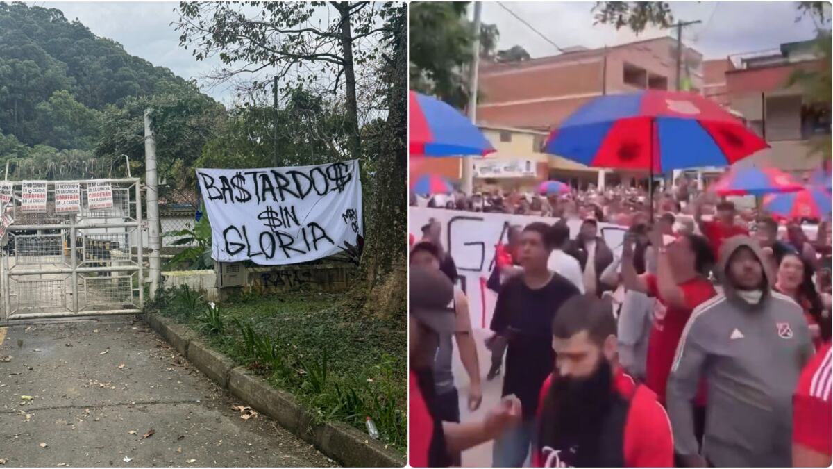 “Correrán en la ciudad”, hinchas del Medellín vuelven a protestar contra sus jugadores