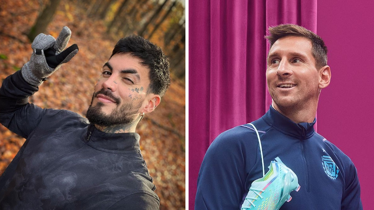 Mateo Carvajal y Lionel Messi