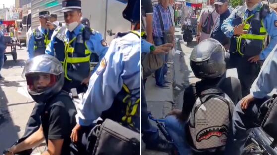 Joven se oponía a entregar la moto que no tenía ni placa