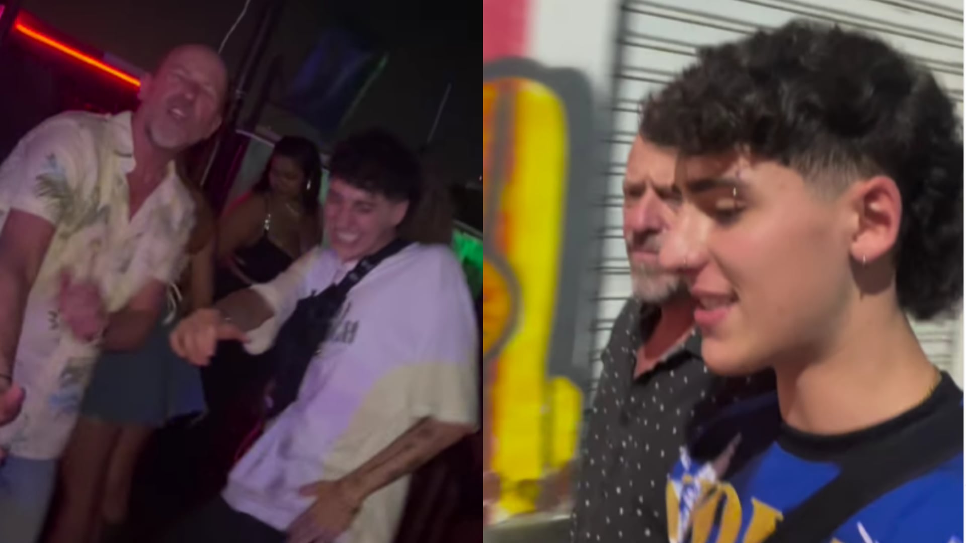 Diego Trujillo le dio cátedra de calle a su hijo Simón Trujillo SAI, en su paseo por Santa Marta