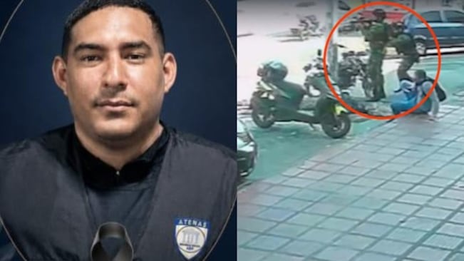 Foto terror en Barranquilla: ataque armado frente a empresa Atenas terminó con un muerto y arsenal incautado.