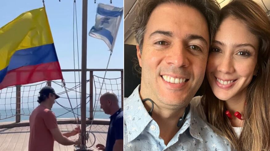 Daniel Quintero y Diana Osorio de vacaciones en Israel.