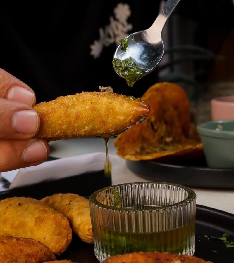 Empanadas de tinga de pollo