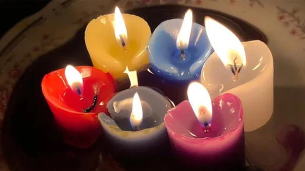 Celebración de velitas en Bogotá.