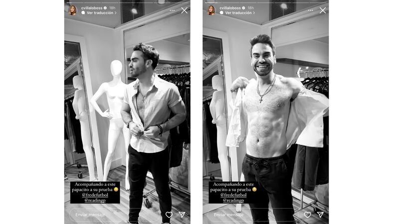 Carmen Villalobos presumió los abdominales de Frederik Oldenburg