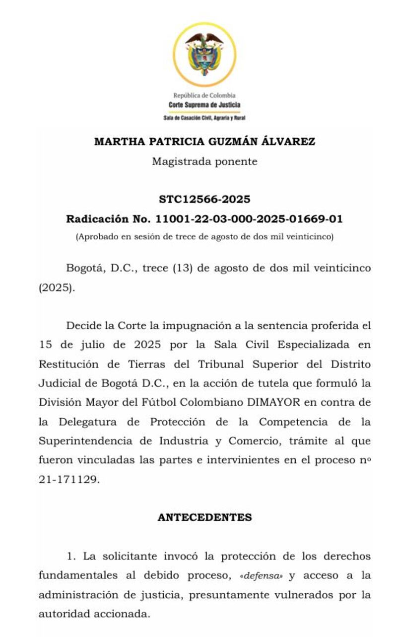 La Dimayor perdió tutela clave y se le vienen las sanciones de la SIC