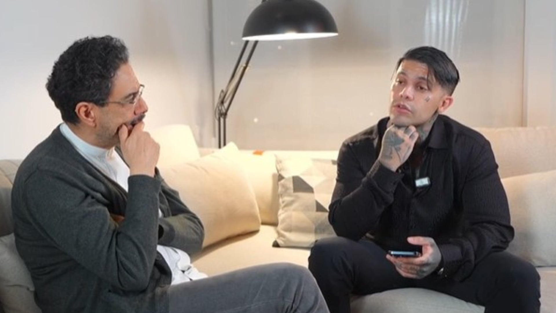 Yeferson Cossio con Iván Cepeda