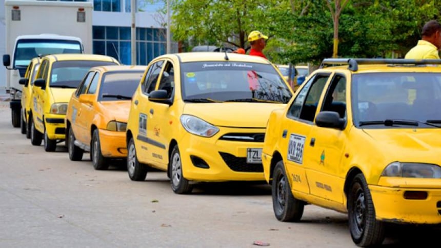 Taxis en Barranquilla.