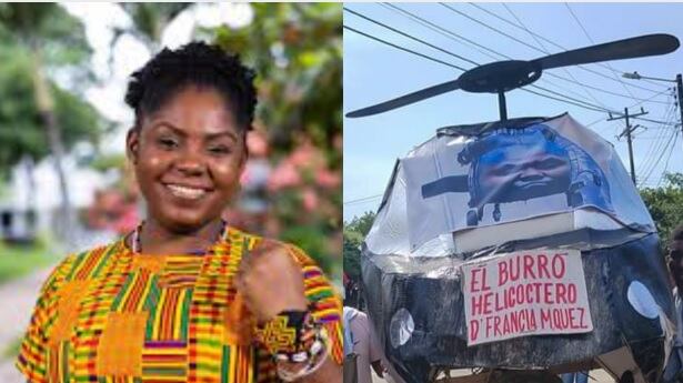 El 'Burrocóptero' ganó el Festival del Burro en San Antero.