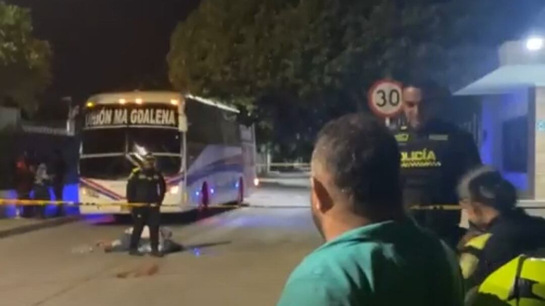 Mujer perdió la vida tras ser arrollada por el bus del Unión Magdalena