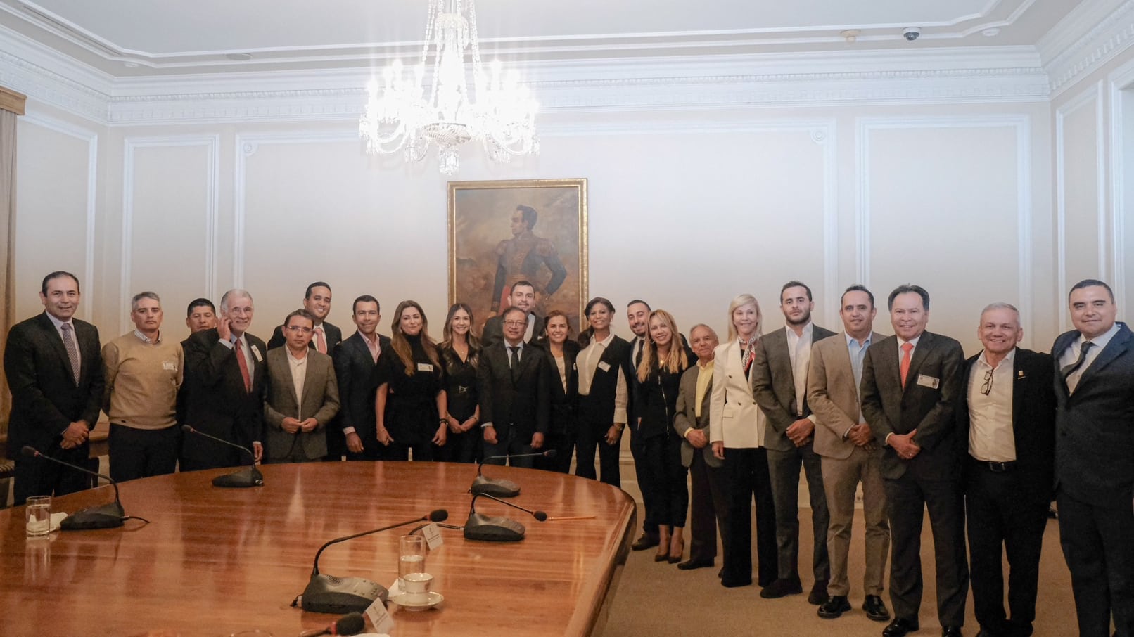 Reunión de Gustavo Petro con gobernadores electos.