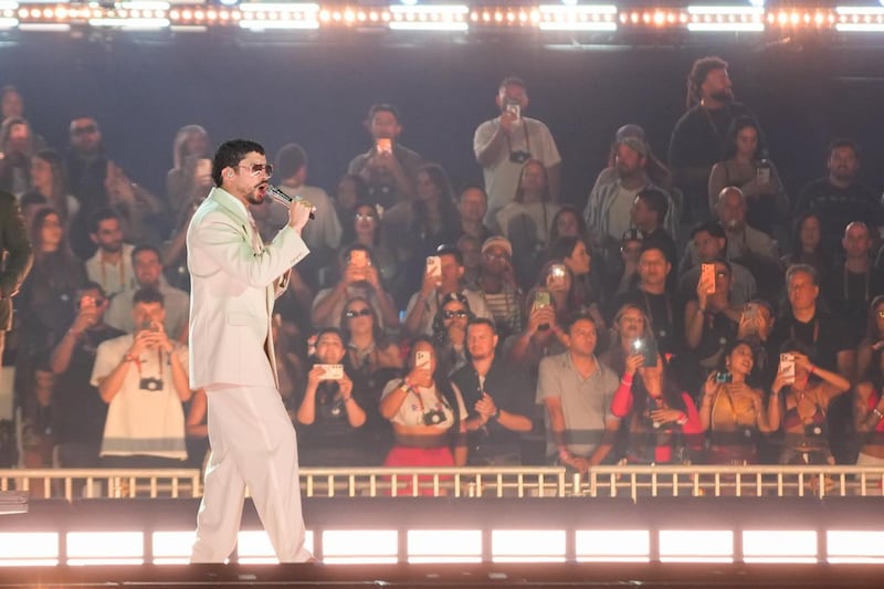 Bad Bunny en concierto en Colombia