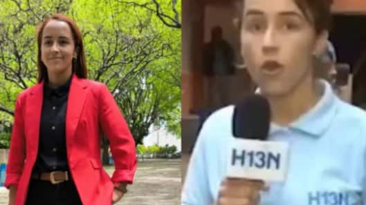 Esta fue la primera nota de Erika Zapata cuando comenzó en la televisión