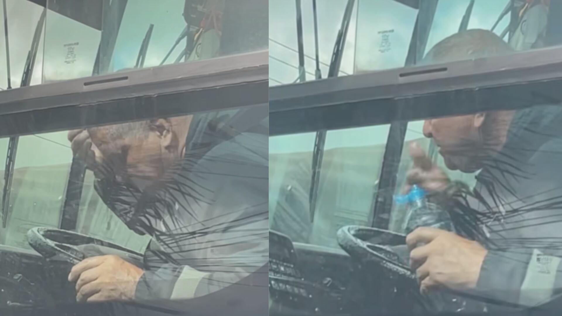 SITP: Llenan de elogios a conductor que se pegó su 'bañito' para lidiar con el calor de Bogotá