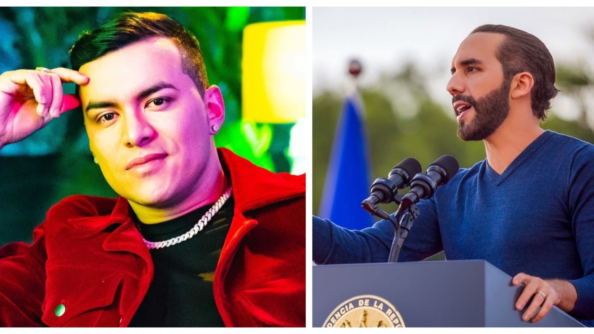 Yeison Jiménez mostró su apoyo a Bukele (IG: Yeison Jiménez y Nayib Bukele)