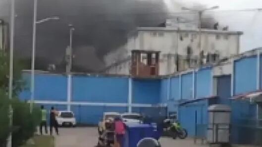 Foto integrantes de bacrim de ‘Los Costeños’ desataron motin e incendio en carcel de alta seguridad.