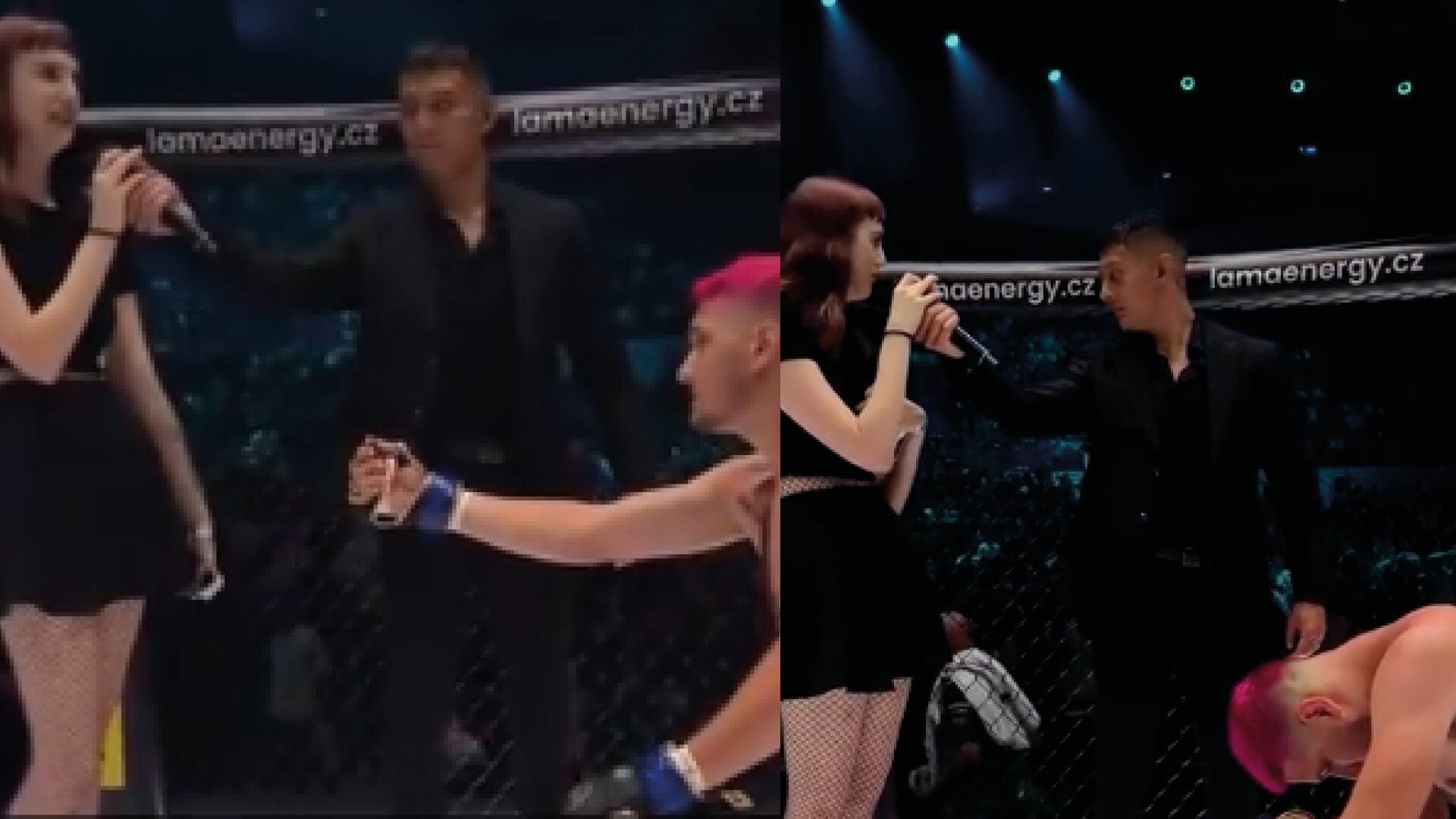 Luchador de MMA perdió su pelea, e igual decidió proponerle matrimonio a su novia y le dijo que no