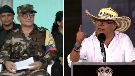 Enfrentamiento entre Iván Mordisco y Gustavo Petro