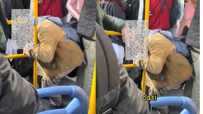 Hombre se bajó los pantalones en TransMilenio para hacer sus necesidades y quedó captado en video