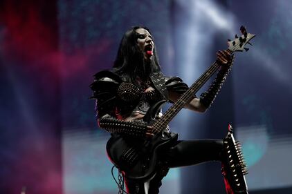 Asagraum, de Países Bajos, durante su presentación en el Festival Rock al Parque en Bogotá.