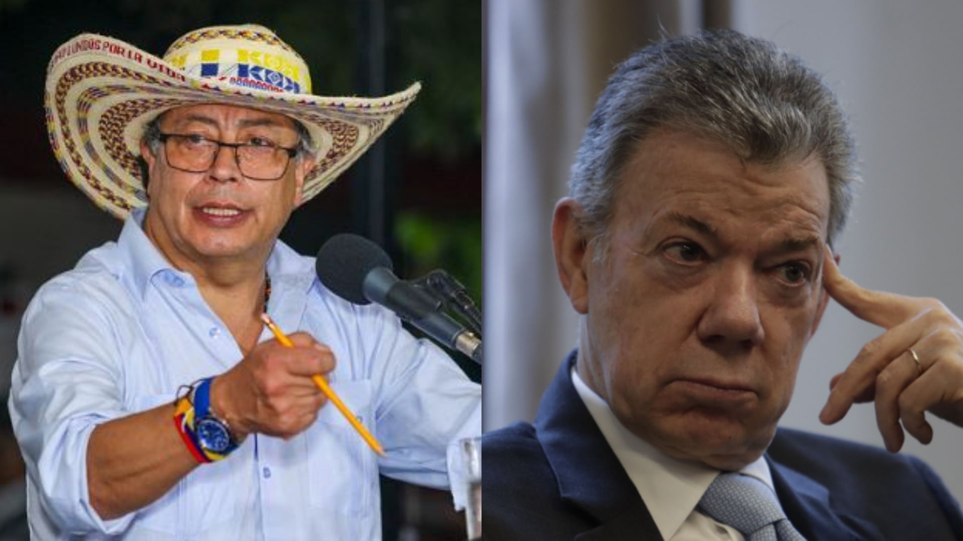 Gustavo Petro y Juan Manuel Santos discuten por la reforma agraria