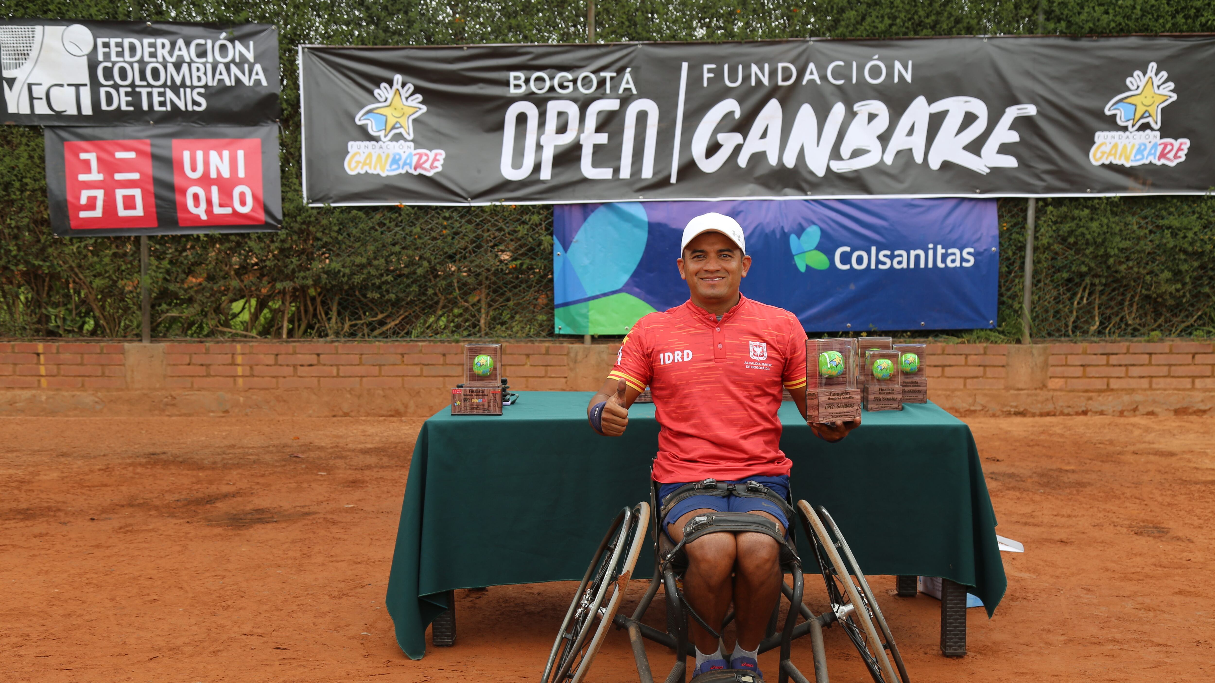 El paratenista Manuel Sánchez se coronó campeón del Bogotá - Open Fundación Ganbare