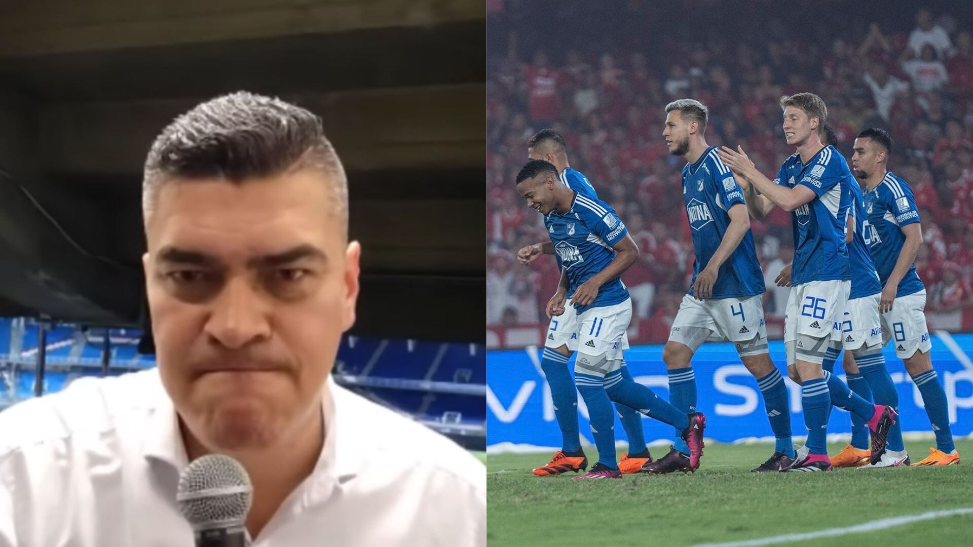 Eduardo Luis López confesó por qué tuvo que cambiar el relato de los goles de Millonarios.
