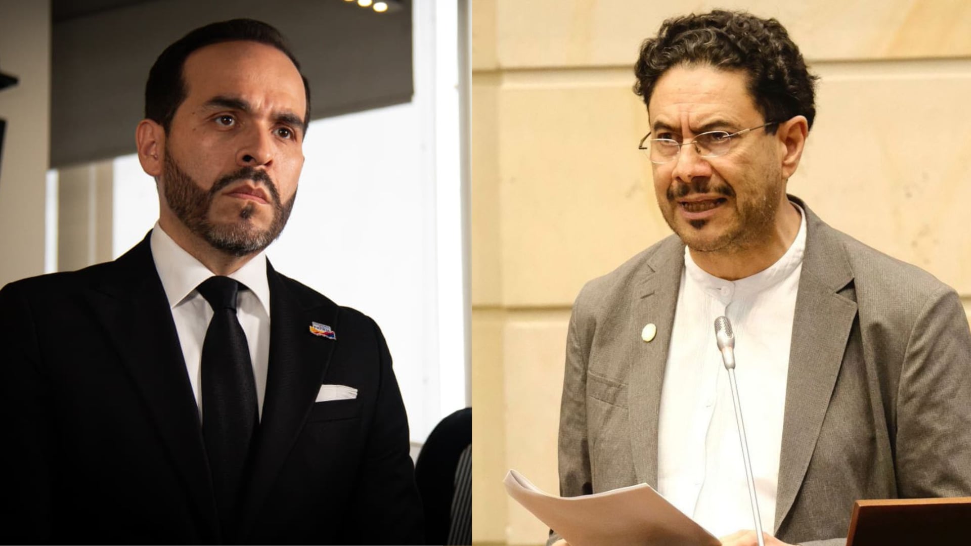 Abelardo de la Espriella e Iván Cepeda.