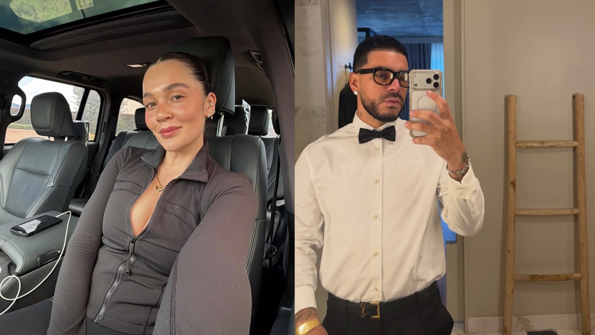 Ryan Castro y Lina Tejeiro en sus redes sociales