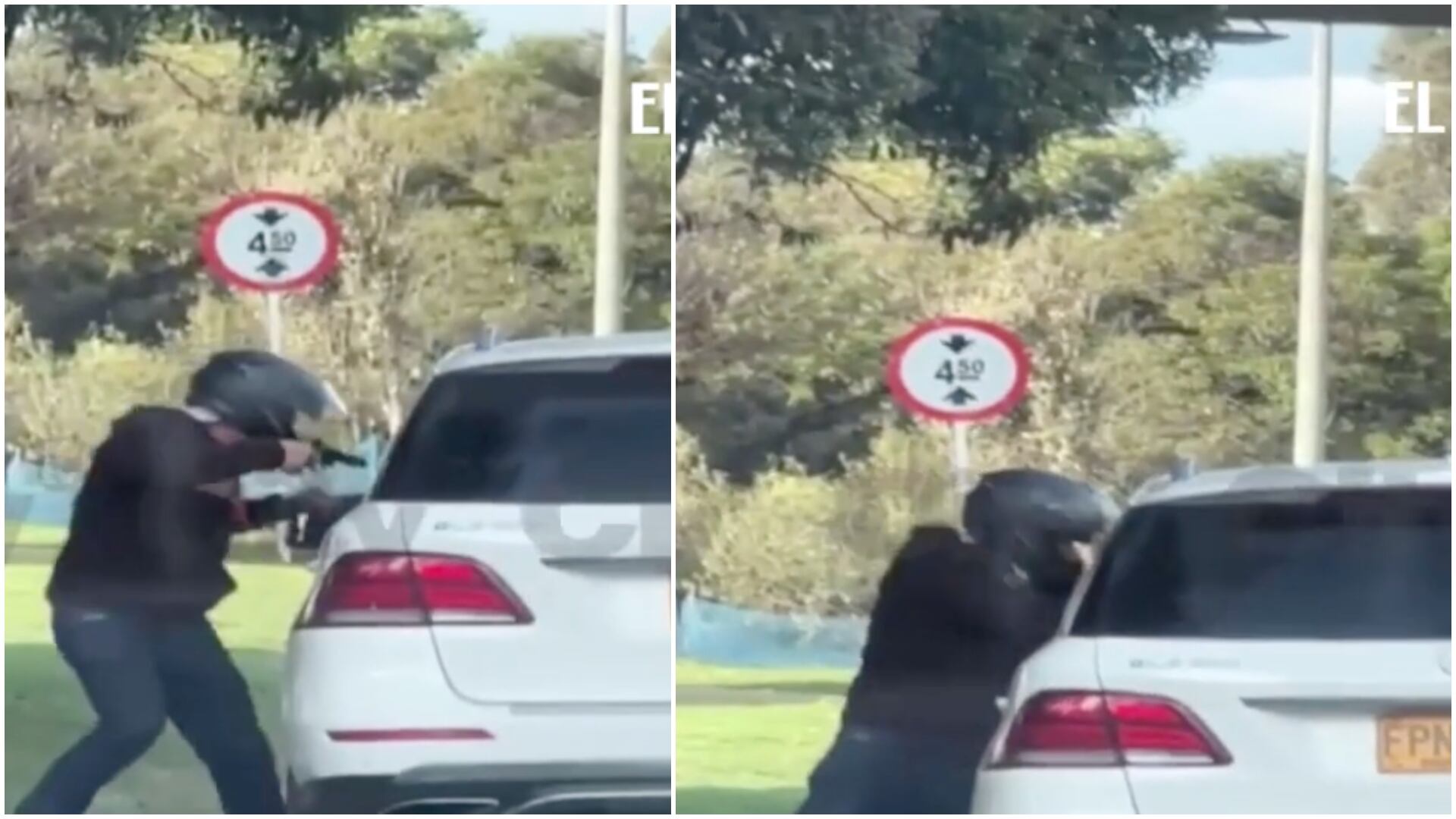 Delincuentes robaron a una camioneta en pleno trancón en Bogotá a la vista de varios conductores (Captura de Pantalla de CityTV)