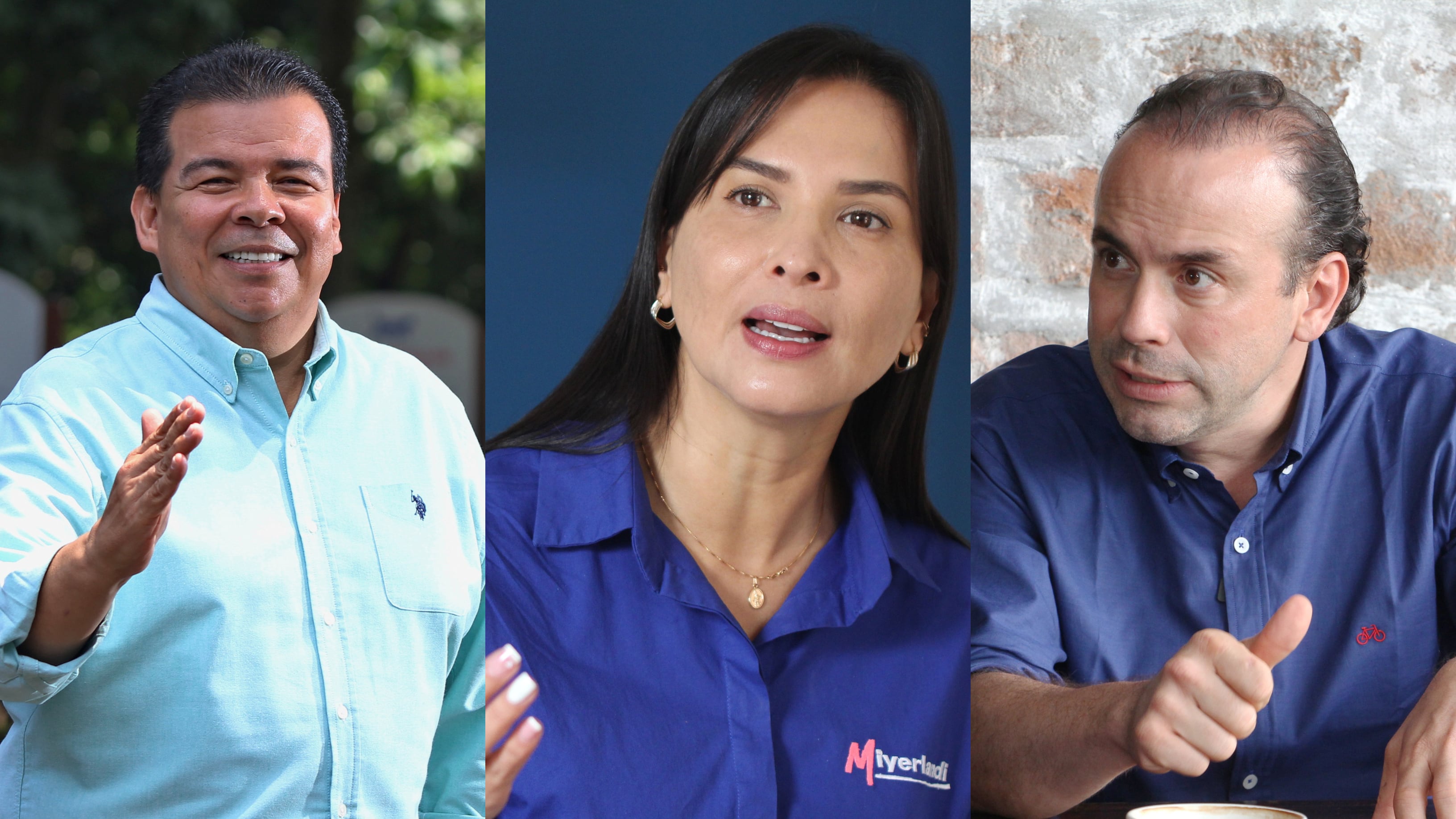 Roberto Ortiz, Miyerlandi Torres, Álvaro Alejandro Eder, candidatos a la Alcaldía de Cali
