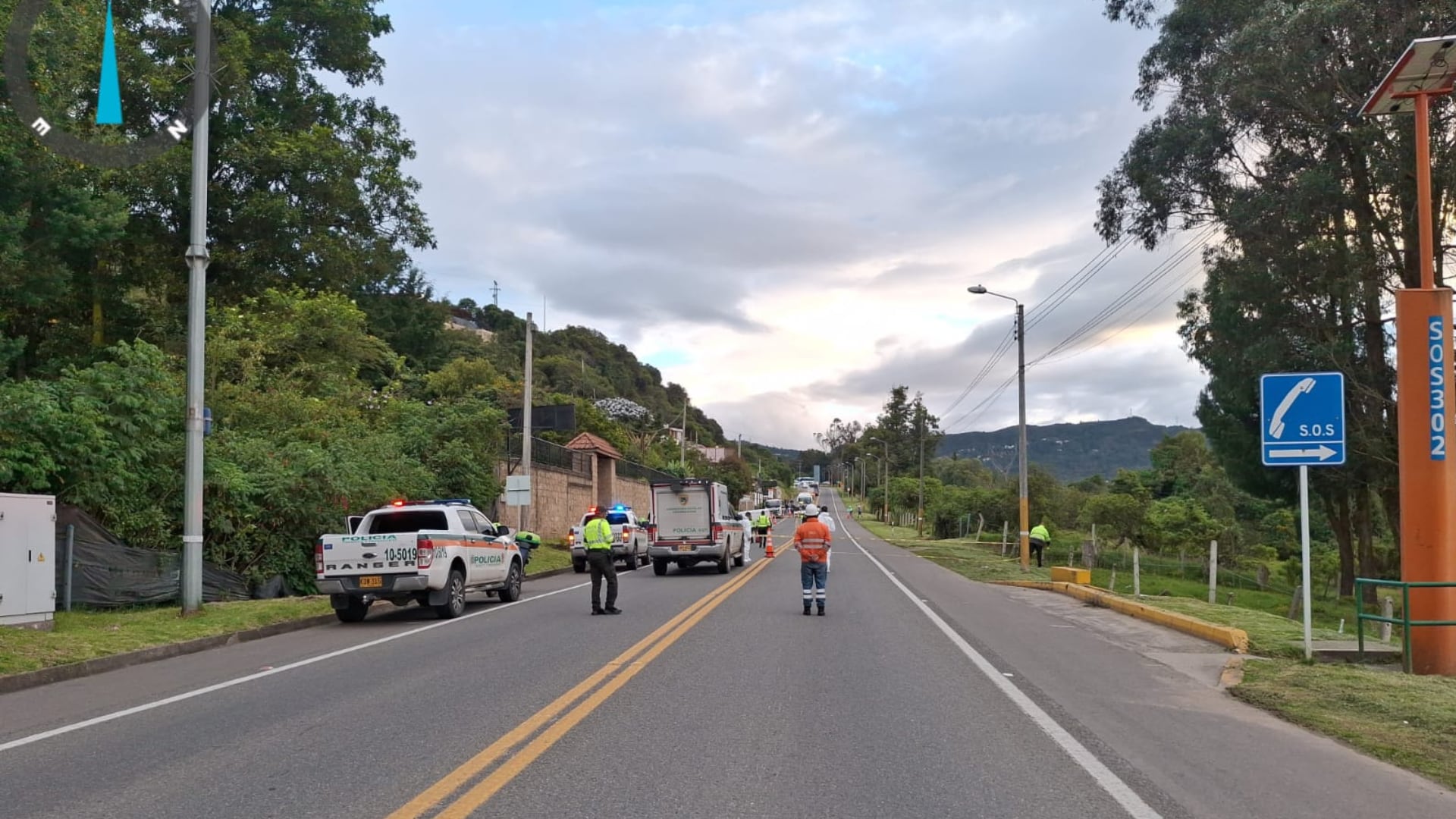 Luto en la vía La Calera: Choque fatal deja dos motociclistas fallecidos este lunes