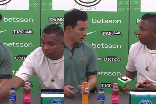 Alfredo Morelos vio un reloj de Nacional “pagando” y no dudó en llevárselo para su casa