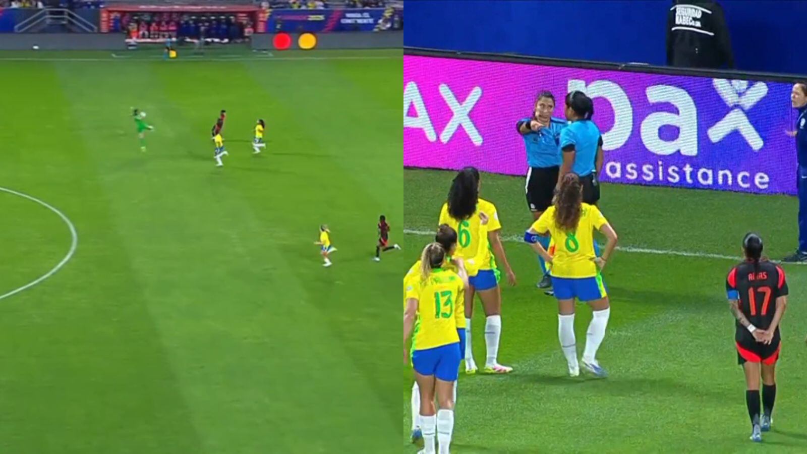 Capturas de pantalla de la transmisión