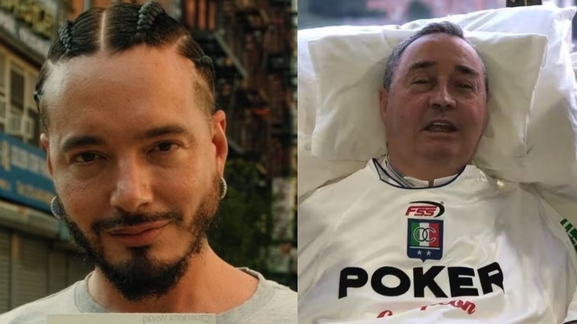 J Balvin y el profe Montoya.