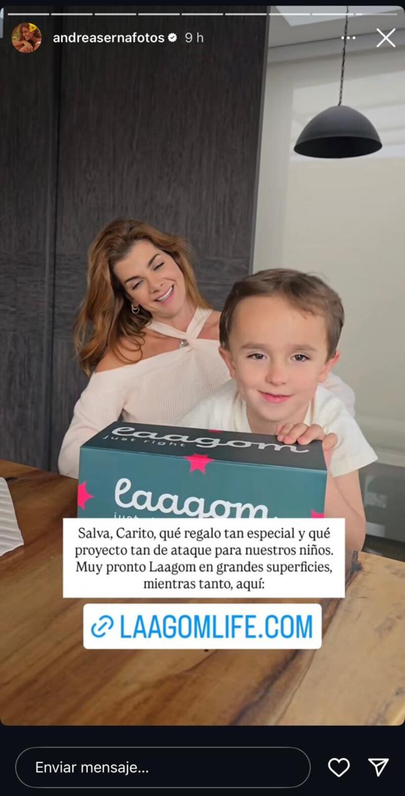 Andrea Serna mostró el regalo especial que recibió de Carolina Cruz