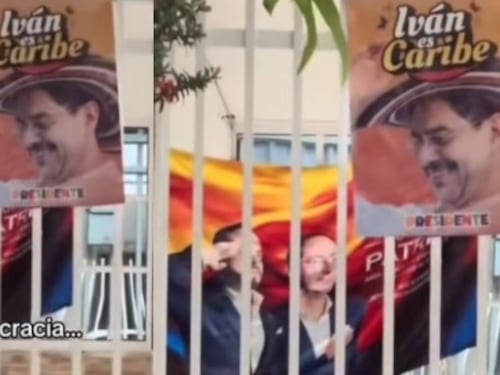“No me imagino el ambiente en esta casa”: vivienda aparece decorada con afiches de Abelardo de la Espriella e Iván Cepeda