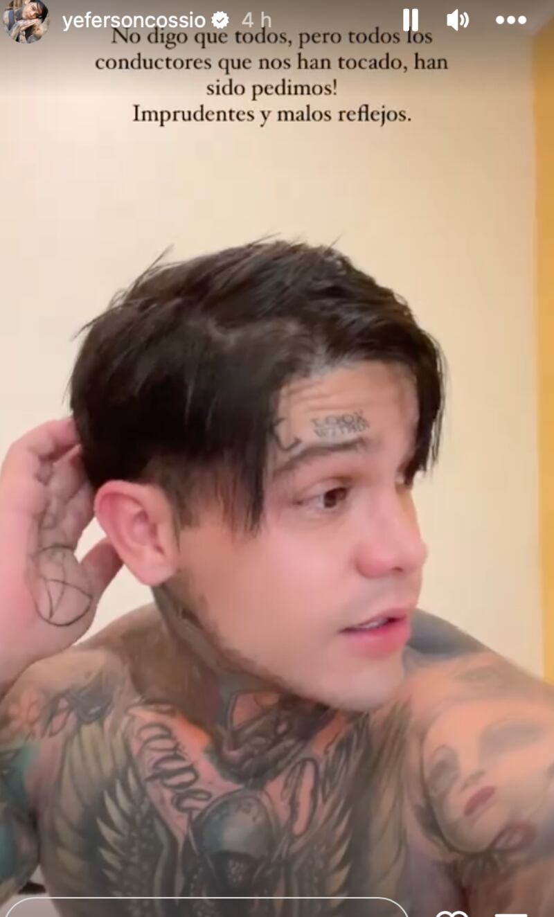 yeferson cossio accidente pantallazo tomado de instagram