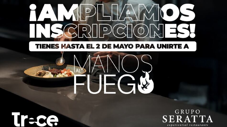 Foto convocatoria de chefs y cocineros en el reality “Manos al fuego” de Canal Trece.